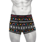All Lit Up Men's Christmas Trunks - FrouFrou Couture