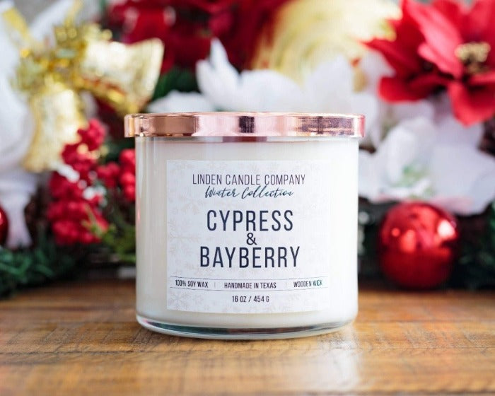 Cypress & Bayberry 16oz Seasonal Soy Candle - FrouFrou Couture