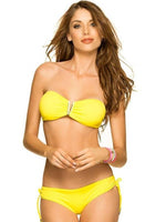 Color Mix Strapless Yellow Bandeau - FrouFrou Couture