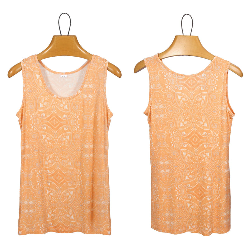 Signature Print Long Tank - FrouFrou Couture