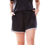 BLACK WEEKENDER SHORTS - FrouFrou Couture