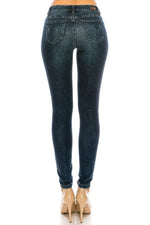 Distressed Mid Skinny Jeans - FrouFrou Couture