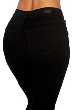 Black High Rise Denim - EP3105 - FrouFrou Couture