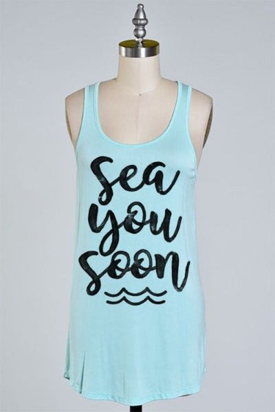 Sea You Soon Tank - FrouFrou Couture