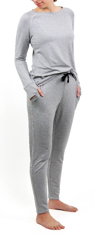 THE WEEKENDER GRAY DRAWSTRING PANTS - FrouFrou Couture