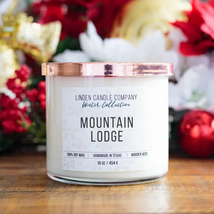 16oz Mountain Lodge Seasonal Soy Candle