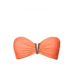 Color Mix Strapless Neon Orange Bandeau - FrouFrou Couture